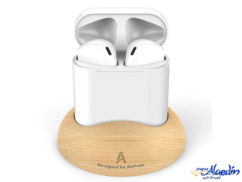 استند چوبی رومیزی ایرپاد نسل دو AHAStyle Wooden PT16 Airpods 2nd generation Stand
