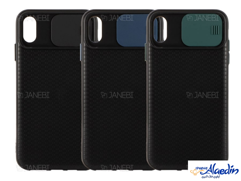 قاب محافظ با درپوش کشویی لنز آیفون Lens protector Case Apple iphone XS Max