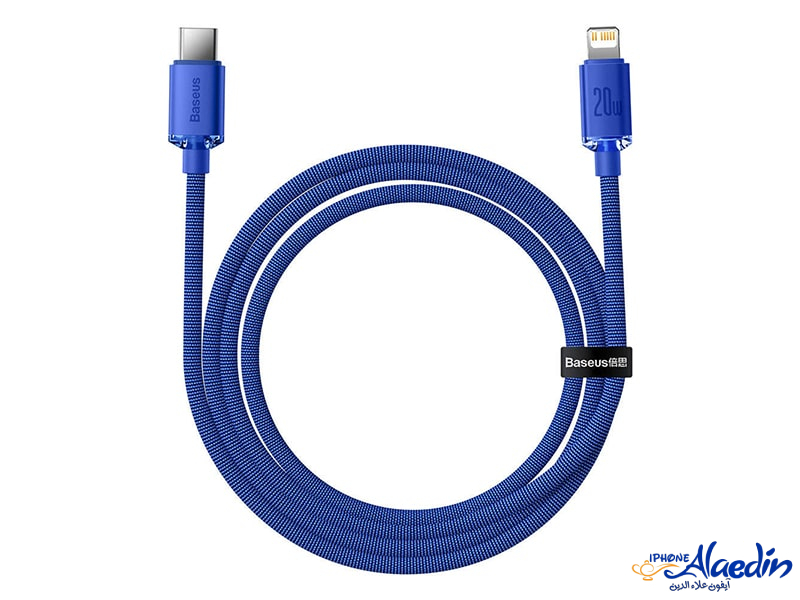کابل لایتنینگ به تایپ سی بیسوس Baseus Crystal Shine Fast Data Cable CAJY000203