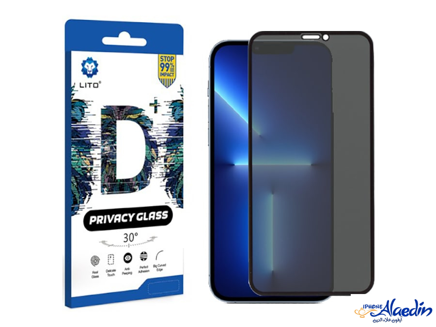 محافظ صفحه نمایش شیشه ای حریم شخصی آیفون لیتو Lito D+ Apple iphone 12/12 Pro Privacy Glass