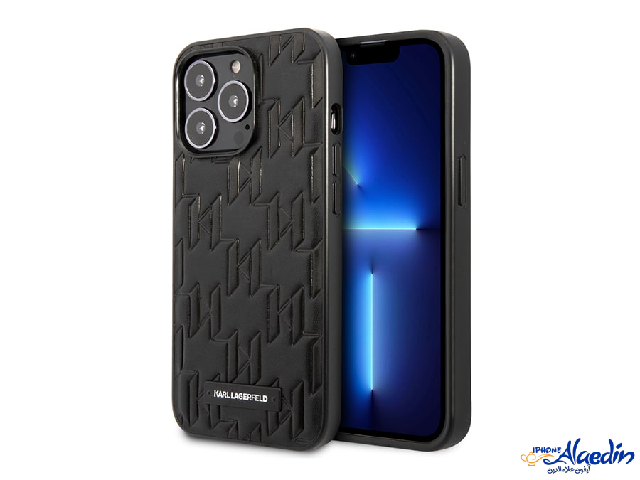 قاب چرمی آیفون 13 پرو طرح کارل برجسته CG Mobile iphone 13 Pro Karl Lagerfeld Leather Case