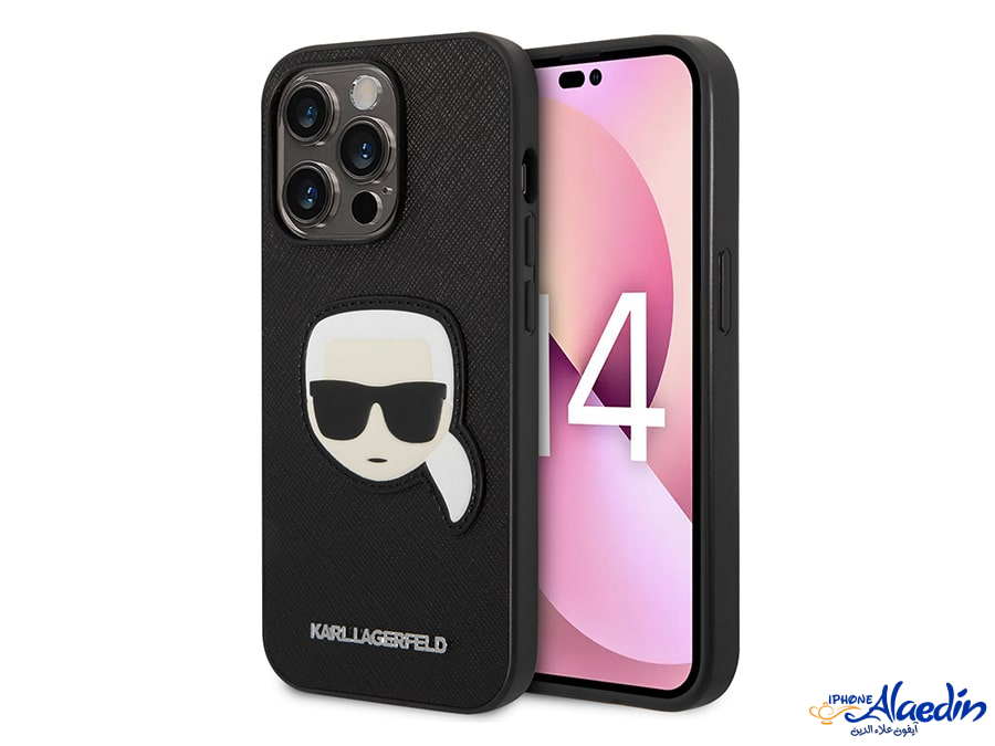 قاب چرمی آیفون 14 پرو طرح کارل CG Mobile iphone 14 Pro Karl Lagerfeld Leather Case