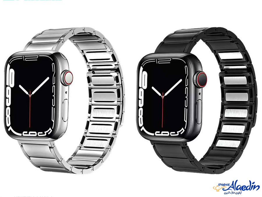 بند اپل واچ استیل 42/44/45 میلی‌متری کوتتسی Cottetci W87 strong magnetic stainless steel watch band 22018-BK