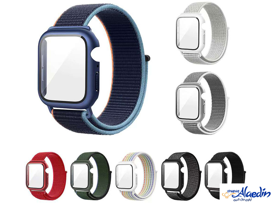 بند اپل واچ سری7 و 8  اس ای سایز 44 میلی متری کوتتسی Coteetci W77 nylon integrated case strap 44mm 21020