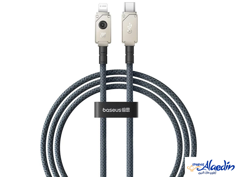 کابل شارژ سریع تایپ سی به لایتنینگ 20 وات 1 متری بیسوس Baseus USB-C to IP  Aramid Fiber Braiding Fast Charging Cable