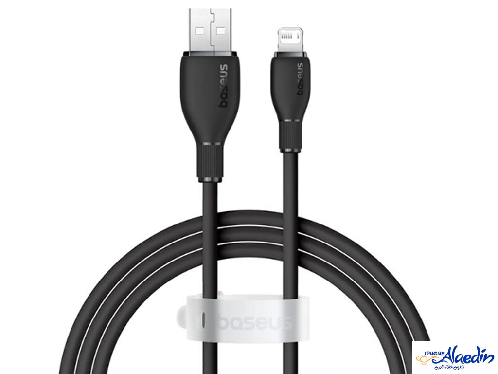 کابل شارژ سریع یو اس بی به لایتنینگ 2.4 آمپر 1.2 متری بیسوس Baseus P10355700311-00 2.4A Charging cable USB to Lightning iOS devices iPhone/iPad/iPod