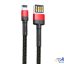 کابل شارژ لایتنینگ بیسوس Baseus Cafule Special Edition Lightning Cable 1m CALKLF-GG1