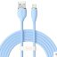 کابل یواس‌بی به لایتنینگ شارژ سریع و انتقال دیتا بیسوس Baseus CAGD000103 Jelly Liquid Silica Gel USB to iP Fast Charging Data Cable 2.4A 2m