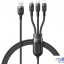 کابل شارژ سه‌سر فست‌شارژ مک دودو Mcdodo CA-8790 3-in-1 Type-C/ Lightning/ Micro Super Fast Charging Cable For iphone and Android