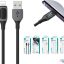 کابل شارژ سریع یواس بی به لایتنینگ 2.4 آمپر یک متری یوسامز Usams Us-SJ595 Cable Lighting 2.4A Charging & Data Cable 1M
