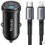 شارژر فندکی تایپ سی 30 وات همراه با کابل لایتنینگ مک دودو Mcdodo CC-7492 PD30W USB-C Fast Car Charger